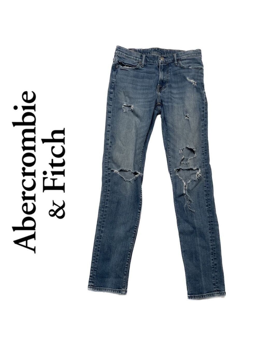 Abercrombie Felix Super Slim Distressed Jeans 29